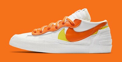 Nike Blazer Low sacai White Magma Orange Size 15 DD1877-100 White