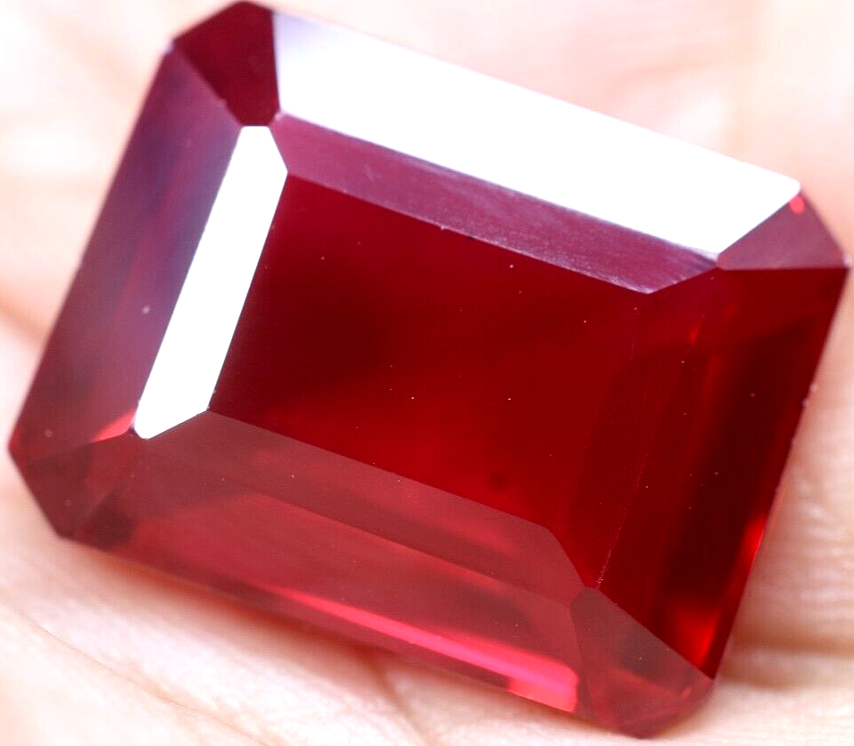 Natural 26.15 Ct Blood Red Ruby Mozambique GGL Certified Treated