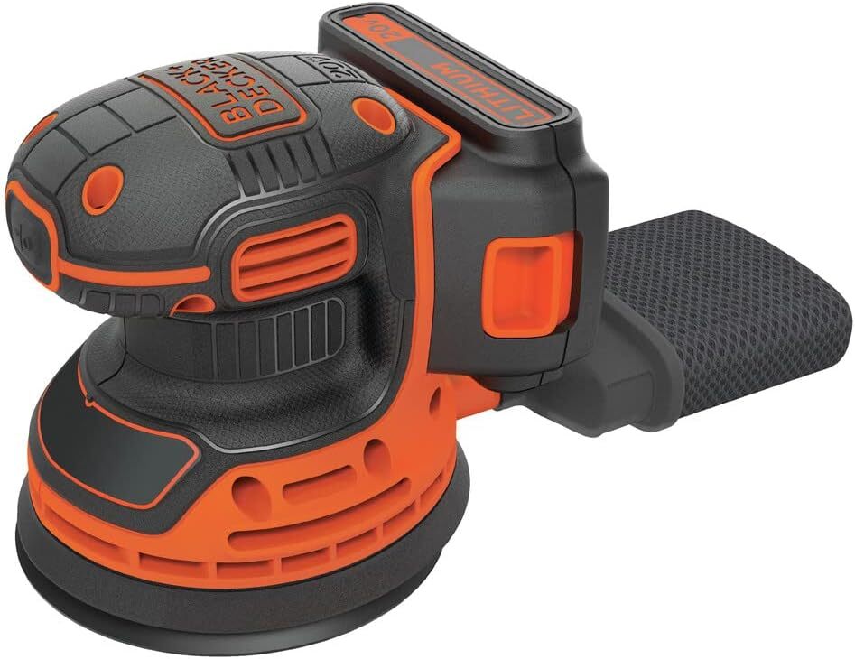 BLACK+DECKER 20V MAX Orbital Sander, Cordless, 12,000 OPM, 2 Sandpaper Sheets