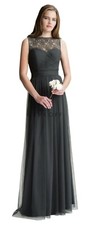 Q22 / 272 BILL LEVKOFF 1423 SZ 14 CHARCOAL CHI BRIDESMAID FORMAL DRESS GOWN 275