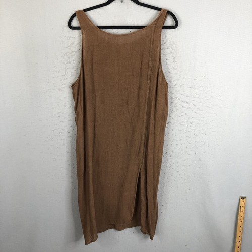 Lagenlook Maxi Womens Large Brown Wide Weave Boho Artsy Ethic Beach Airy - Picture 9 of 24