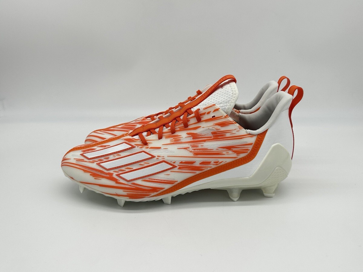 Adidas Adizero Team Orange Football Cleats Orange/White H03639 Mens Size 13 NEW adidas Adizero  main image 3