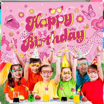 Preppy Happy Birthday Banner 71 X 35 Inch Preppy Outus