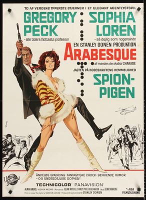 ARABESQUE Danish A1 movie poster SOPHIA LOREN GREGORY PECK Wenzel ...