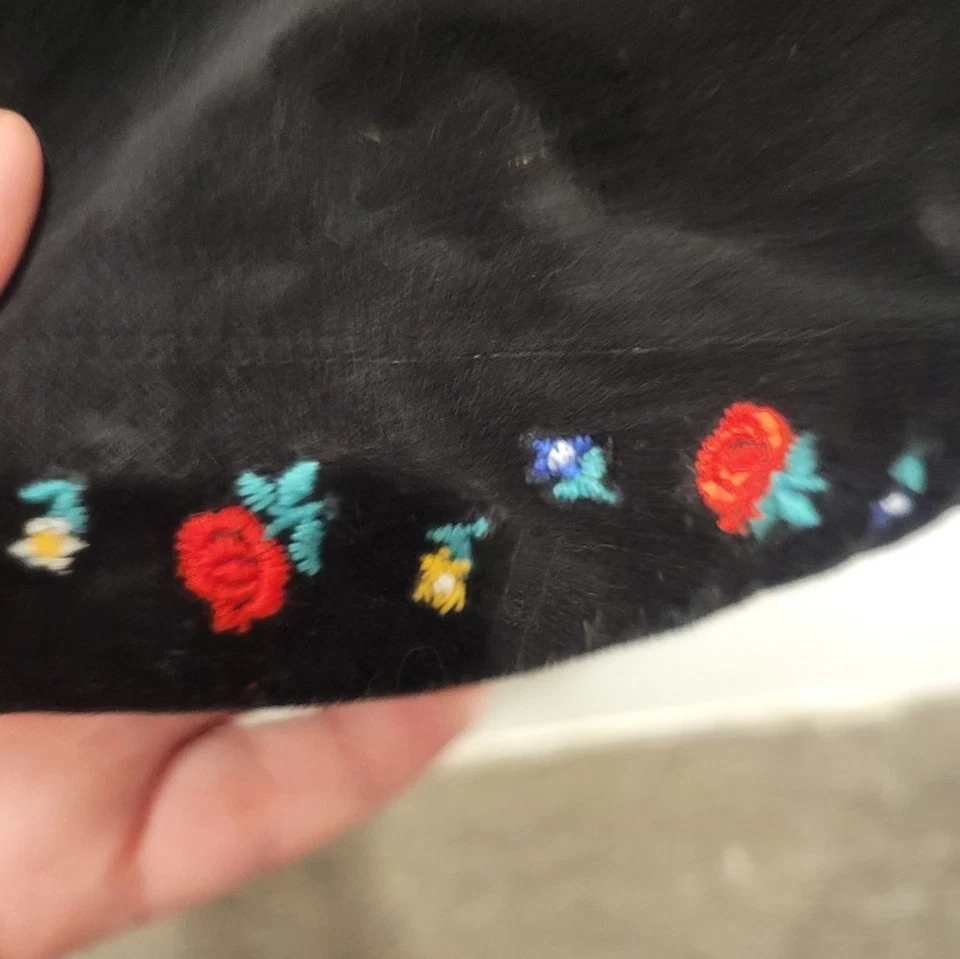 Hanna andersson size 5yr sno happy velveteen embroidered dress - Image 3 of 4