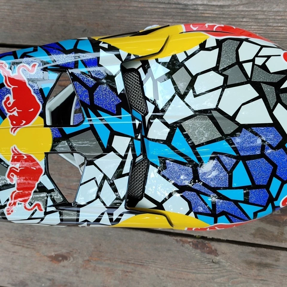 MTB RED BULL HELMET 2024 MOTOCROSS OFFROAD ENDURO ATV BIKING RACING HELMETS - Image 4 of 4