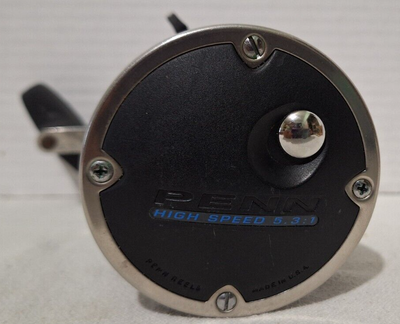 Penn 555 Graphite Frame 5.3.1 High Speed Reel 4 Ball Bearing USA 