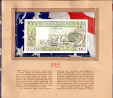 Most Treasured Banknotes Togo 500 Francs 1981 P-806 Tc UNC  T.9 218049529