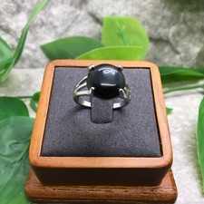 Synthetic Gemstone Silver-Tone Ring Free Ship New Size 8 Tiger  s Eye 6837