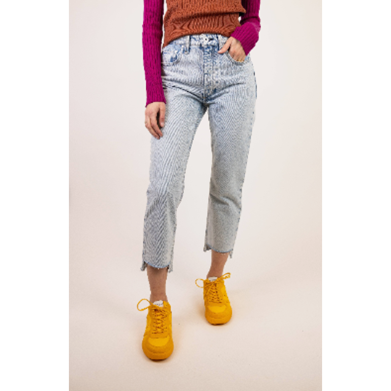 NWT Rag & Bone Nina High Rise Shorty Cigarette Jeans Raw