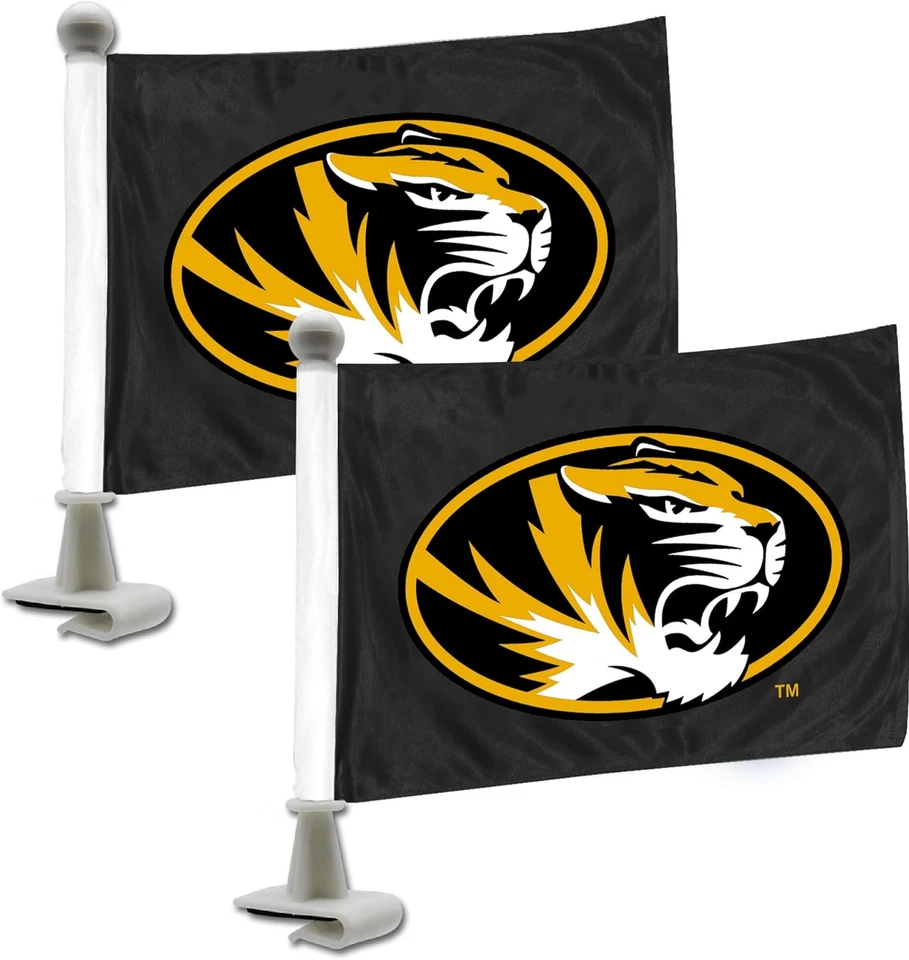 Missouri Tigers NCAA Ambassador Car Flag Set - Image 2 of 2
