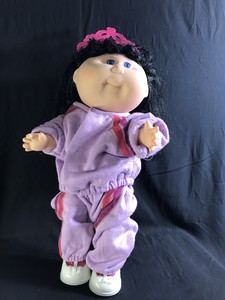 16 Cabbage Patch Kids Hard Body Long Black Hair Doll Ebay