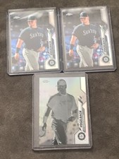 2020 Topps Chrome Base Refractor Negative #30 Dan Vogelbach Mets Mariners