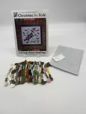 Carriage House Samplings “Christmas Joy Ride” Cross Stitch kit pattern.