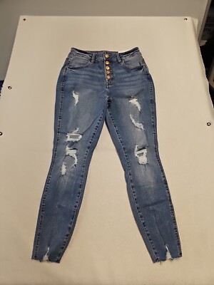 Maurices Womens High Rise Jegging Size S-S Regular Blue Denim Jeans New 