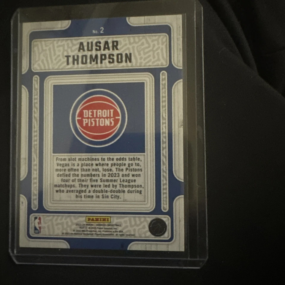 Ausar Thompson 2023-24 Donruss Hardwood Masters Gold Press Proof Insert Ssp - Image 2 of 2