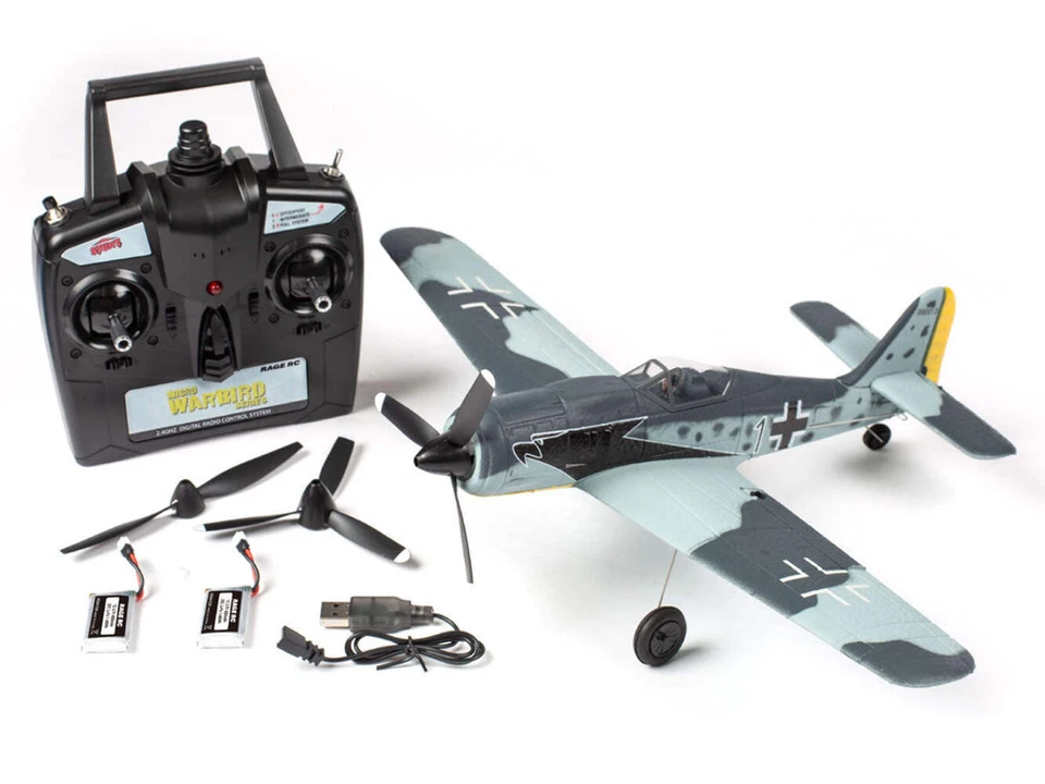 Rage RC Focke-Wulf Fw 190 Micro RTF Airplane w/ Pilot Assist PASS RGRA1308 - Image 2 of 4