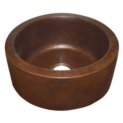 Native Trails CPS214 Fiesta Apron-Front Bar/Prep Sink, Antique Copper - Bar Sink