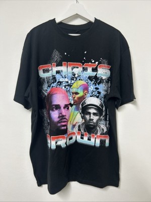 Chris Brown Under The Influence Europe Tour T-Shirt Size Large BNWT Ref8101