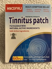 Tinnitus Ear Patch, Natural Formula Ear Patches for Ringing Ears, 60 Patch