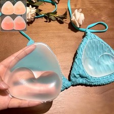Sticky Bra Inserts Silicone Push Up Pads Reusable Invisible Lift Swimwear