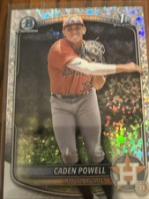 Caden Powell 2025 Bowman Chrome Baseball  1st Mini Diamond Refractor BCP-212