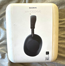 Sony WH-1000XM6 Wireless Noise Canceling Over-Ear Headphones Mic Black