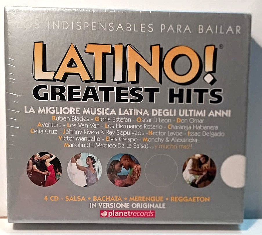 Latino Greatest Hits - Box 4 CD - Salsa Bachata Merengue Reggaeton - SIGILLATO
