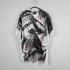 Vintage 90 Metallica For Whom The Bell Tolls Raven AOP T Shirt XL Mint Reprint