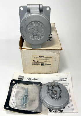 Appleton ADR6034 60Amp 3Wire 4Pole 600V Pin Sleeve Style 2 Powertite Receptacle