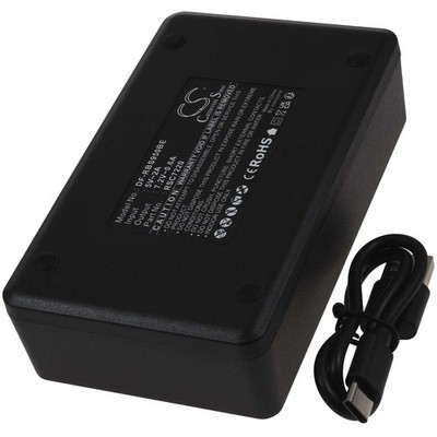 Ladegerät kompatibel mit Akku für HBC Spectrum A 7,2V   Schwarz