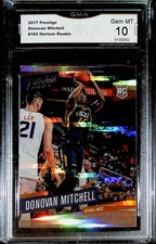 2017-18 Prestige Horizon #163 Donovan Mitchell RC Rookie Card Utah Jazz Graded G