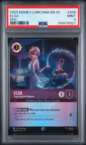 Elsa - Exploring the Unknown graded PSA 9 for sale on eBay