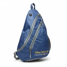 NEW Disney Cruise Line Castaway Club Sling Backpack Blue Travel Bag