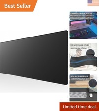 Extended Size Gaming Mouse Pad - Non-Slip Rubber Base, Water-Resistant Surface