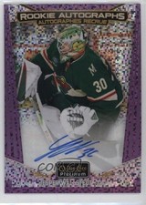 2024-25 O-Pee-Chee Platinum Rookie Violet Pixels 43/65 Jesper Wallstedt Auto gz3