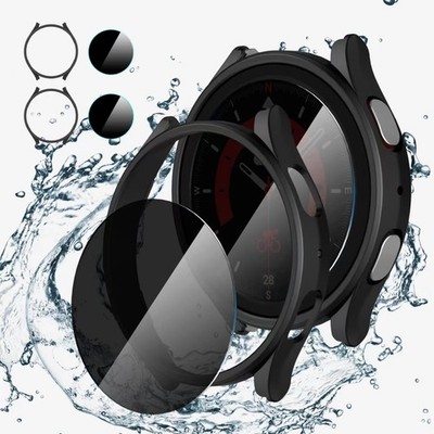 2+2 Pack Tempered Glass Privacy Screen Protector for Samsung Galaxy Watch 5 Pro