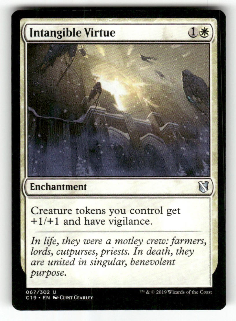 Intangible Virtue 67 Uncommon Commander 2019 Magic: The Gathering Lightly Played
