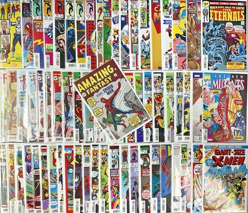 Marvel Comics Facsimile Reprint Mega 68 Comic Lot Spider-Man Fantastic 4 & More