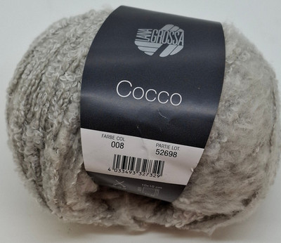 (139  /kg):  50 g LG COCCO, Bouclècharakter, Fb. 008, grau #7977