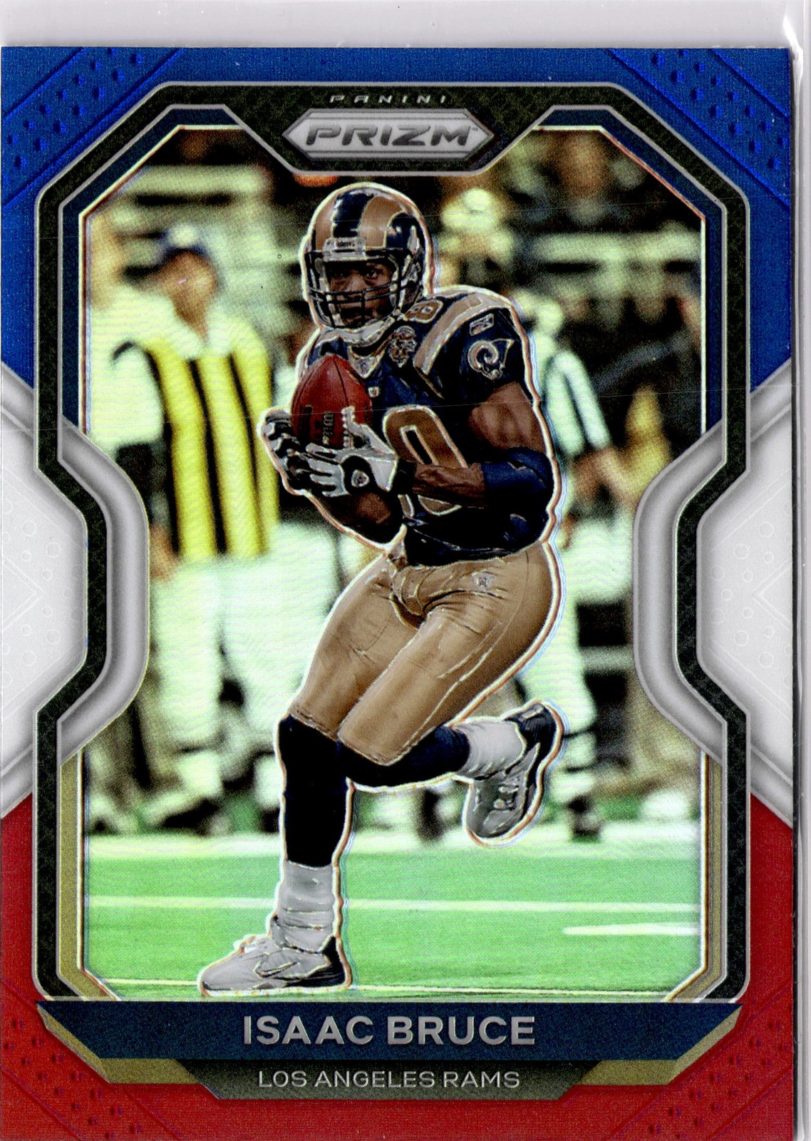 2020 Panini Prizm #280 Isaac Bruce Prizm Red White and Blue (J)