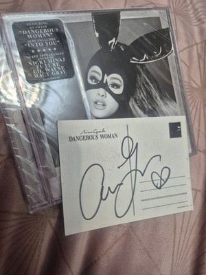 Sealed Ariana Grande Dangerous Woman CD With Signed Autographed