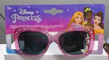 Disney Princess Girls Sparkle Sunglasses Crystal Pink Glitter Shades 7