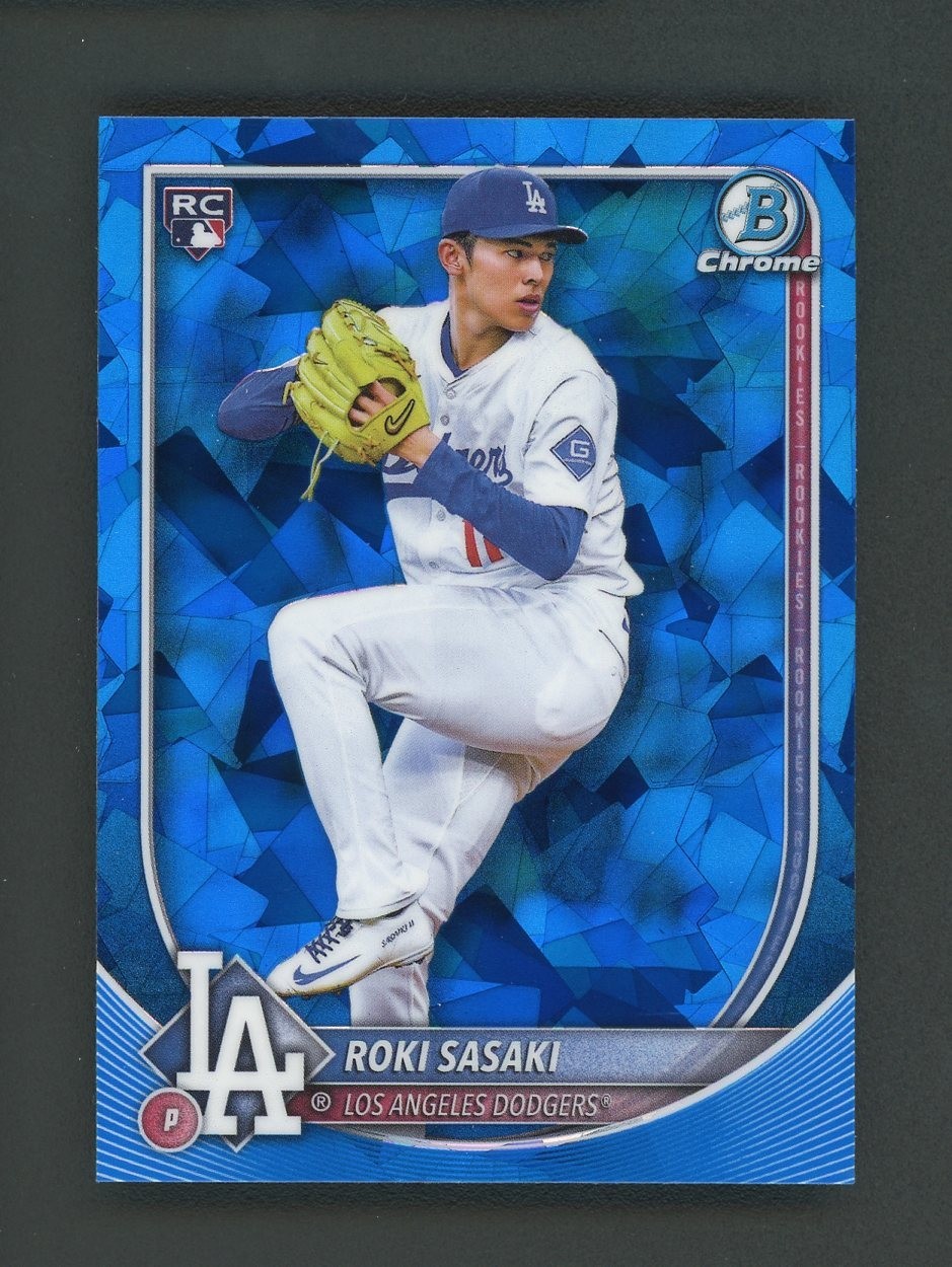 Auction #2 2025 Bowman Chrome Sapphire #12 Roki Sasaki Dodgers RC Rookie