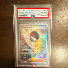 Pokémon Erika's Invitation 203/165 SV 151 Special Illustration Rare Holo PSA 10