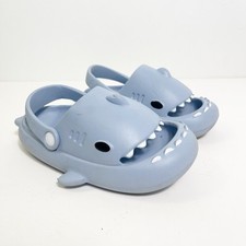 Shark Slip On Slide Sandals Blue Toddler Boys 10-11