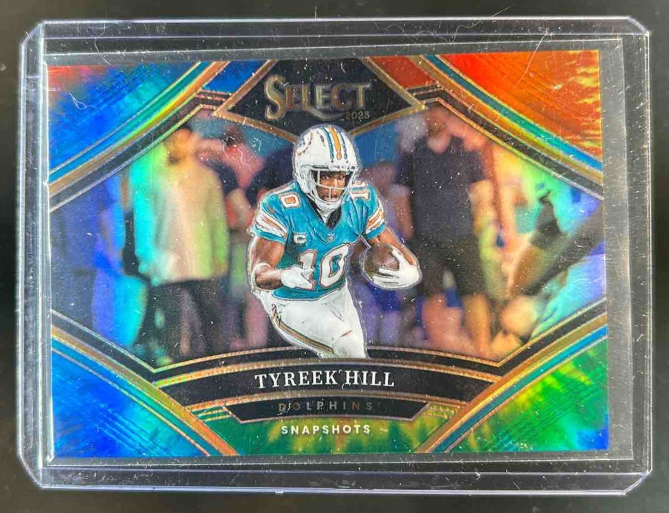 2023 Select Tyreek Hill Snapshots Tie Dye Prizm #/25 Dolphins