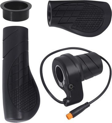 FT76X Ebike Half Twist Throttle, Half-Twist Handle with Waterproof Plug, Ebik...