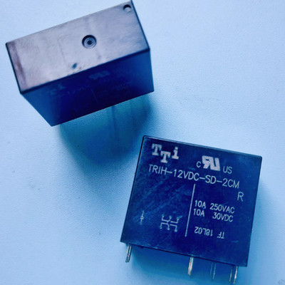 TRIH-12VDC-SD-2CM Power Relay 12VDC 10A 250VAC 8 Pins x 2PCS NEW