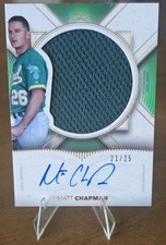 2021 Topps Definitive Collection Matt Chapman Relic Auto /25